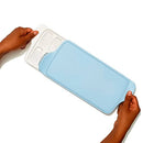 OXO Good Grips ice cube tray with sliding lid and rounded cube design on a white background.