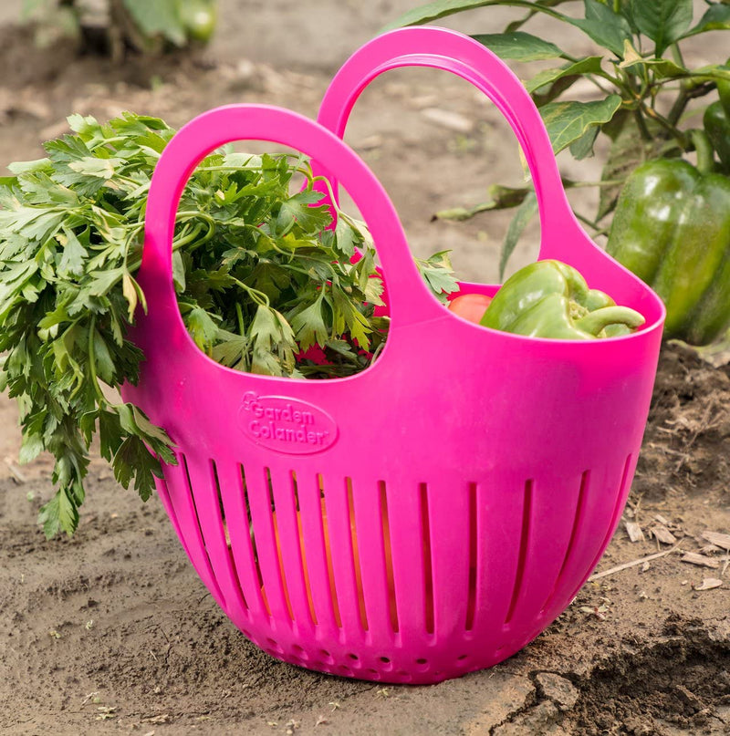 Hutzler Mini Colander garden basket, Small, Pink