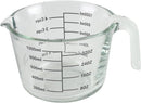 Farberware 4-Cup Borosilicate Glass Wet and Dry Measuring Cup with Oversized Measurements, Clear
