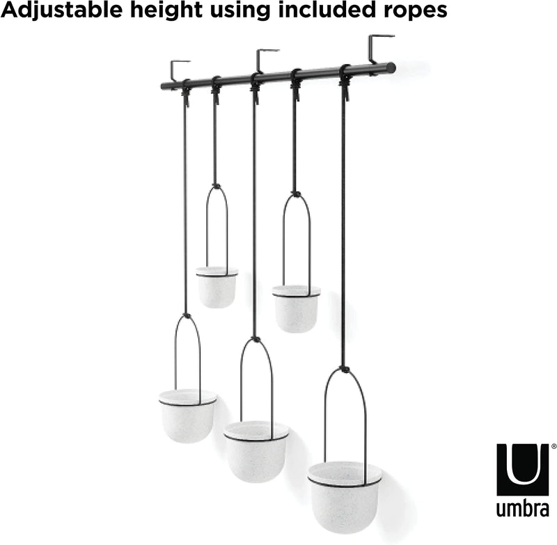 umbra hanging planter white Triflora Hanging Planter – Set of 5, White – Umbra