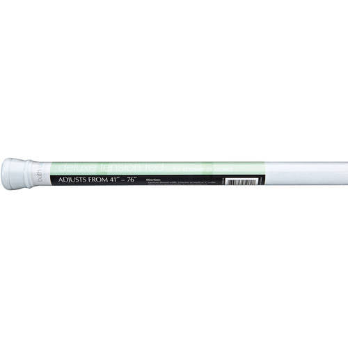 Deluxe Tension Rod 41"-76" White