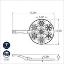 Nordic Ware Snowflake Pancake Pan, Black