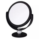 7" Traditional Vanity Mirror X1 and X10 Magnification Black