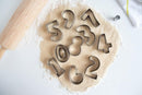 Fox Run Number 0 - 9 Cookie Cutter Set, Silver