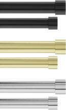 Umbra 1014557-104 Cappa 1-Inch Double Curtain Rod, Includes 2 Matching Finials, Brackets & Hardware, 36 to 66, Brass