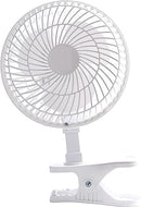 SOHLER 6-Inch Clip Convertible Table-Top & Clip Fan Two Quiet Speeds White