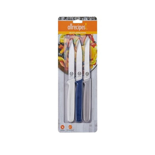 AllRecips 3pc Set Knife Blue, White and Gray