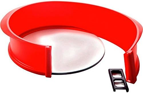 Norpro Silicone Springform Pan with Glass Base, 9in/23cm, As Shown