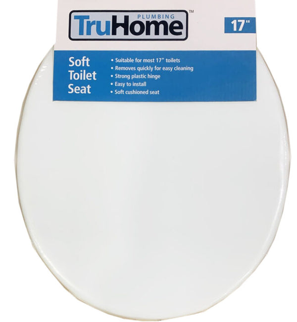TOILET SEAT VINYL -SOFT -WHITE