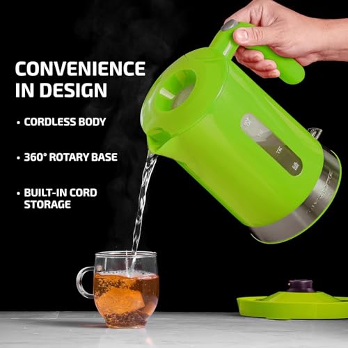 OVENTE Electric Kettle, Green