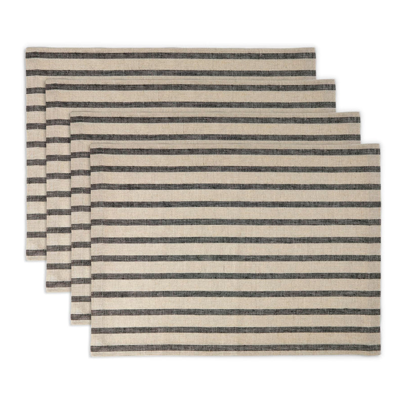 Woven Linen Stripe Placement Mat