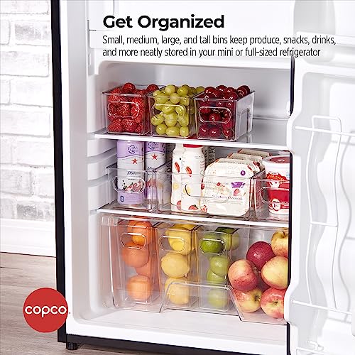 Copco Mini Tall Storage Bin, 5.5 x 3.5 x 7 Inch, Clear