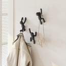 Umbra Buddy Decorative Wall Mounted Hooks Set of 3, Black