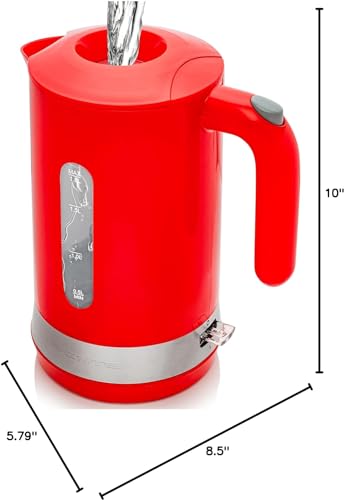 OVENTE Electric Kettle, Red