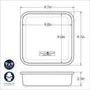 Nordic Ware Natural Aluminum Commercial Square Cake Pan