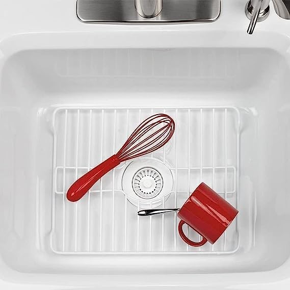 Better Houseware Medium White Sink Protector Grid (2 Pack)