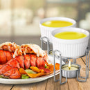 Norpro Butter Warmers, Set of 2, 1 EA, White