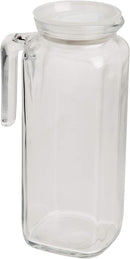 Bormioli Rocco Glass Frigoverre Jug with Airtight Lid 33.75oz, Set of 1, Frosted