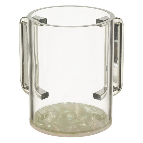 Clear Wash Cup White Marble