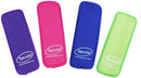 Four colorful insulated ice pop sleeves