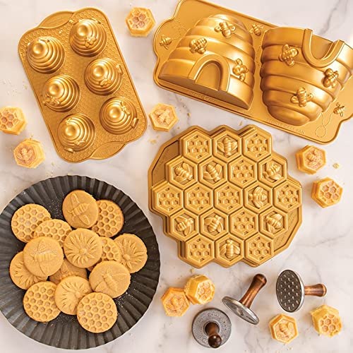 Nordic Ware Beehive Cake Pan, One, Gold