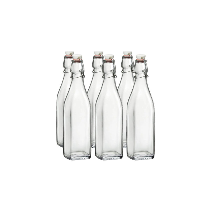 Bormioli Rocco Swing Glass 17 Ounce Bottle, Set Of 4, Tough And Durable