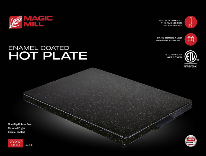 MAGIC MILL SHABBAT ENAMEL HOT PLATE WITH ADJUSTABLE TEMP CONTROL KNOB MODEL