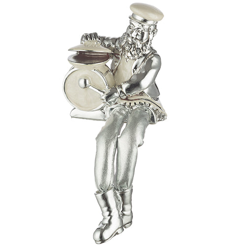 Polyresin Sitting Hassidic Figurine Beige Enamel