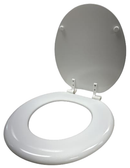 TOILET SEAT-WOOD-WHITE-CARDED