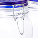 1.5L Fido Square Jar with Blue Lid- 2pcs