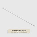 Tension Rod White 28"48" 7/16"Diameter