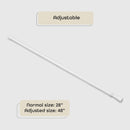 Tension Rod White 28"48" 7/16"Diameter