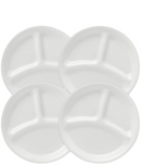 4-Piece Divided Plate - Winter Frost White
