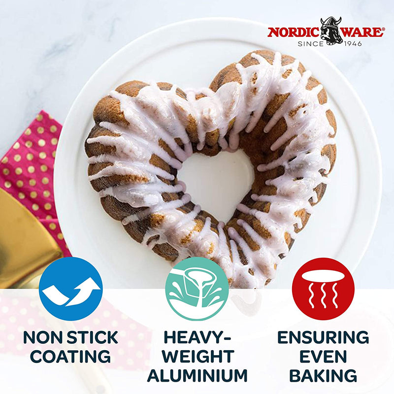 Nordic Ware Elegant Heart Bundt Pan