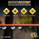 Electery 25 ft orange outdoor extension cord 