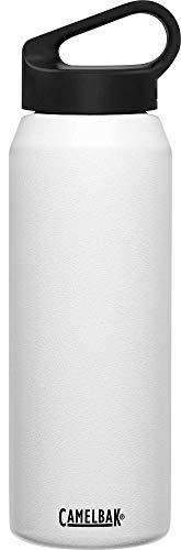 CamelBak Carry Cap Bottle - Vacuum Insulated Stainless Steel - Easy Carry, 32 oz, White