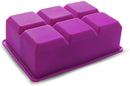 Elbee Silicone Ice Tray 6 Cube 2 PACK