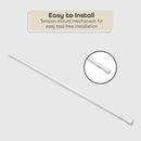 Tension Rod White 28"48" 7/16"Diameter