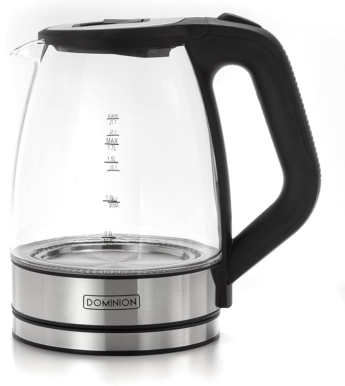 Cordless Electric Glass Kettle - Black
