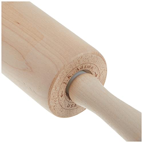 J.K. Adams BRP-1 10-1/2-Inch by 2-1/8-Inch Maple Bakers Rolling Pin