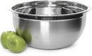 YBM Home 6.5-quart stainless steel deep mixing bowl with a polished silver finish, shown on a white background.