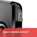 5-Speed Hand Mixer with Turbo Boost & Storage Case – Black