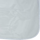 A folded clear vinyl 60" x 90" tablecloth protector displayed against a white background.