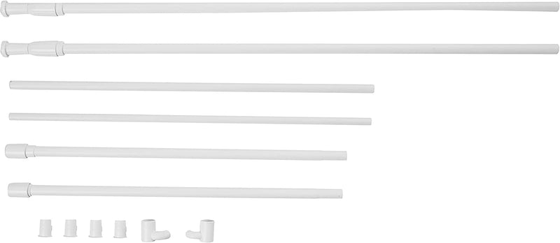Umbra Anywhere Expandable Room Divider, Tension Curtain Rod, Damage Free, 36 to 66 Inches, White