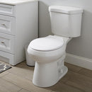 Bath Bliss Deluxe Plastic Round Toilet Seat in White