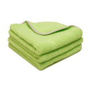 Highly Absorbent Light Green Microfiber Towels for Dusting, Polishing, and Cleaning