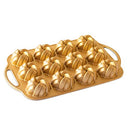 Nordic Ware 75th Anniversary Braided Bundt Bites, Gold