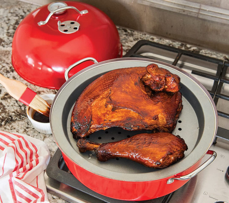 Nordic Ware Stovetop Kettle Smoker, One, Red