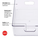 Copco Mini Large Storage Bin, 11.5 x 8.5 x 3.5 Inch, Clear