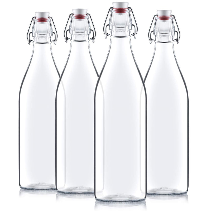 Bormioli Rocco Swing Glass 17 Ounce Bottle, Set Of 4, Tough And Durable